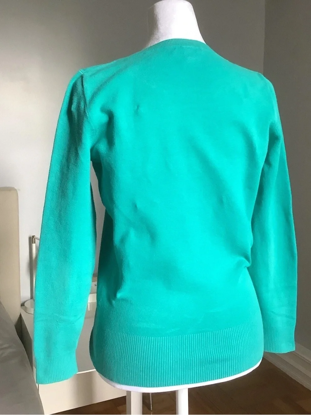 J. Crew Mint Green Cotton Blend Crewneck Sweater Size XL